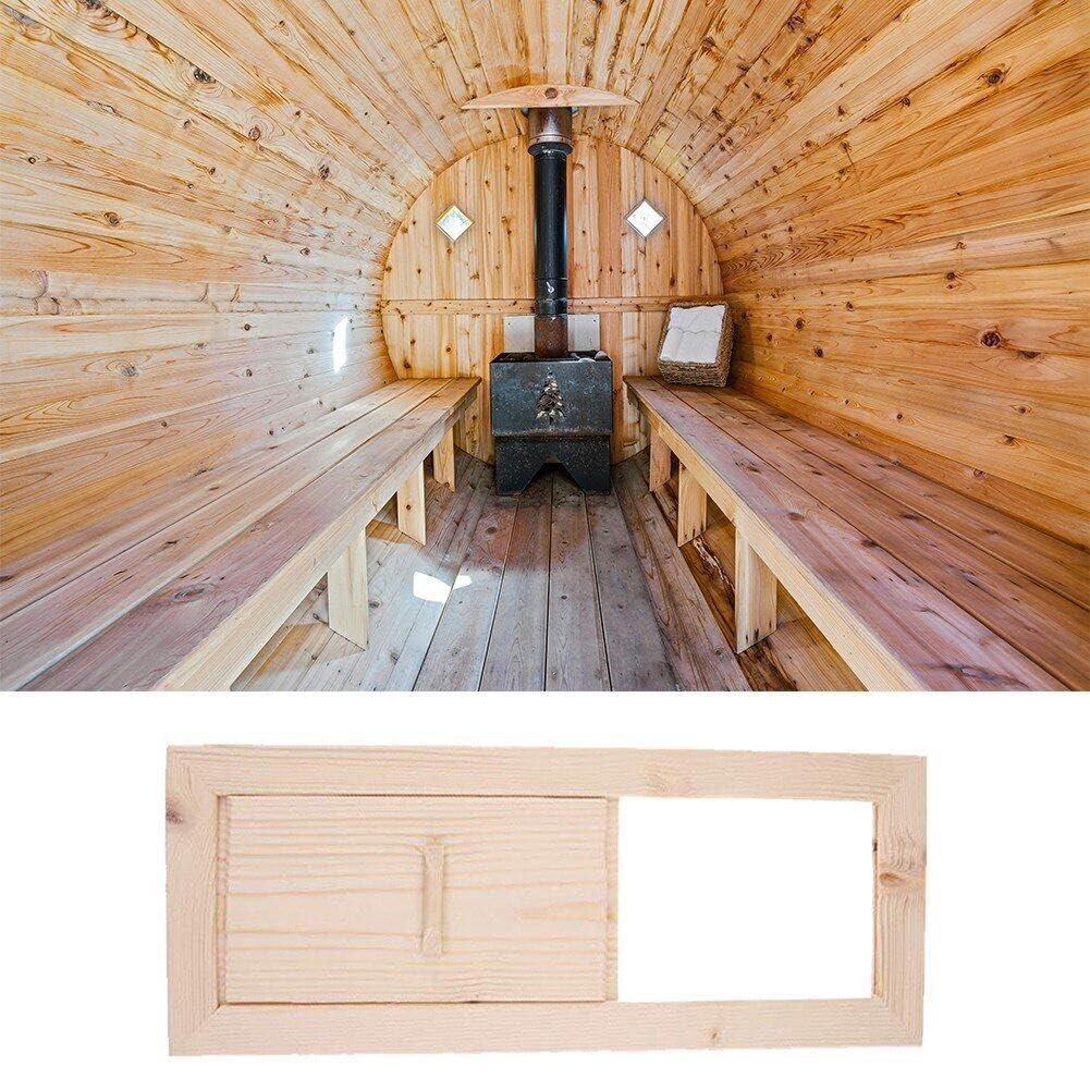 Presa Aria Per Sauna In Cedro - Ventilazione Regolabile, Design Elegante Per Bagno Turco