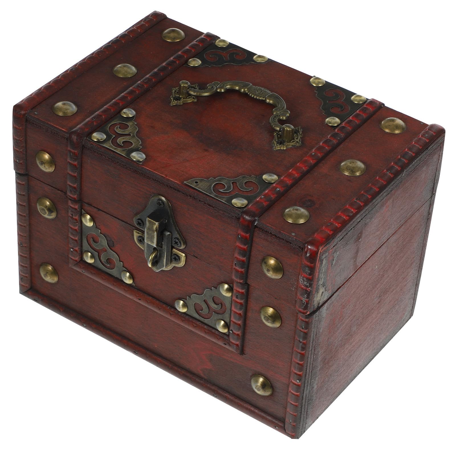 Boîte de rangement en bois Gadpiparty vintage pour bijoux et clés