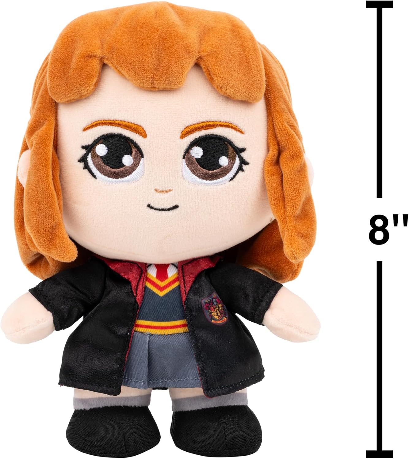 Jazwares Warner Bros. Discovery Harry Potter 8-Inch Hermione Granger Plush - Super-Soft and Huggable Plush Toy - Official Licensed Plush - All Ages