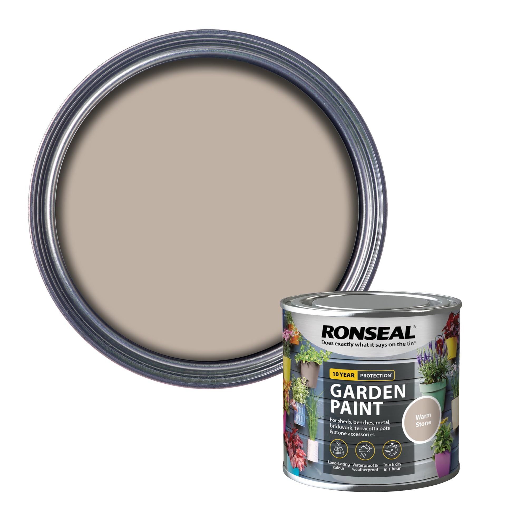 Ronseal Warm Stone Rslgpws250 250 Ml Garden Paint