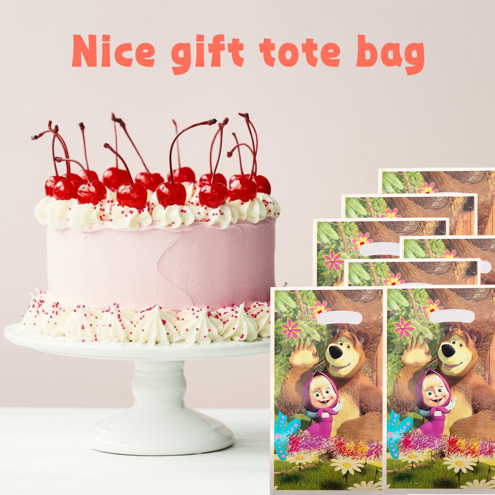 50pz sacchetto regalo in plastica a tema compleanno borsa - Italy
