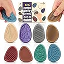 Fidget Toys Adults Sensory Stone: 8 Pack Texture Worry Stone for Kids Calming - Sensory Autism Toys for Stress Relief - Quiet Small Fidgets for Classroom Prizes