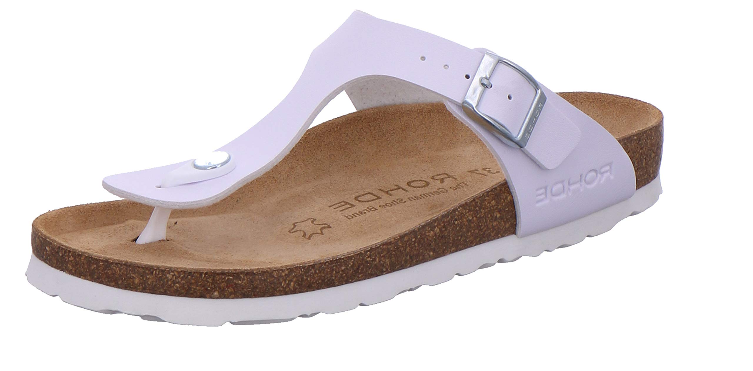 Rohde Riesa Damen Zehentrenner Schuhe 5628 00 Weiss
