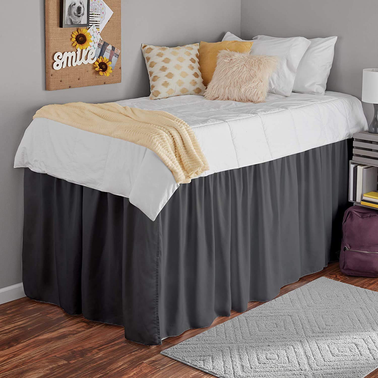 Amazon.com: Dorm Room Bed Skirt Twin XL 