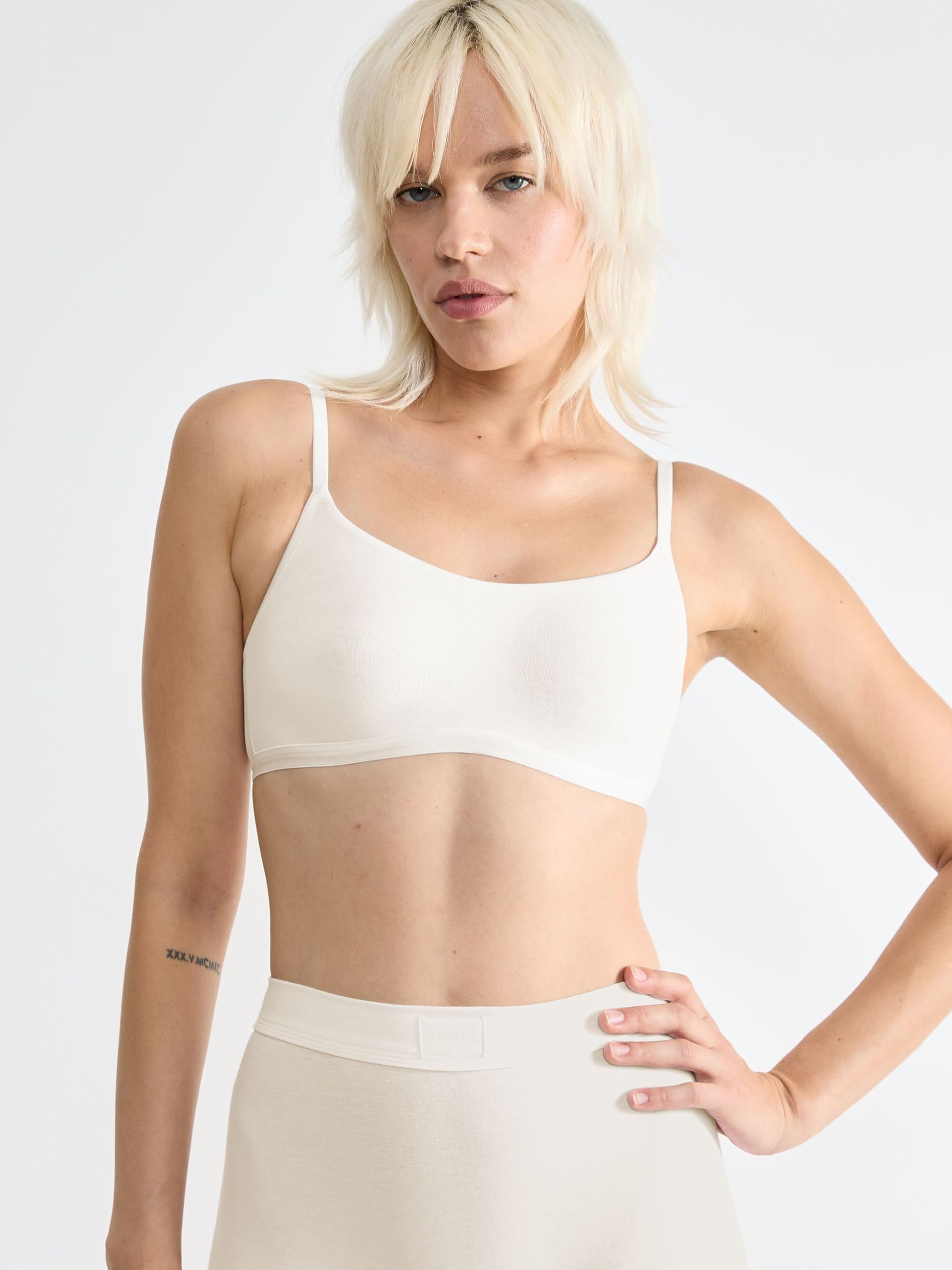 Sloggi Pack de 3 camisetas interiores para mujer, camiseta básica de algodón con tirantes