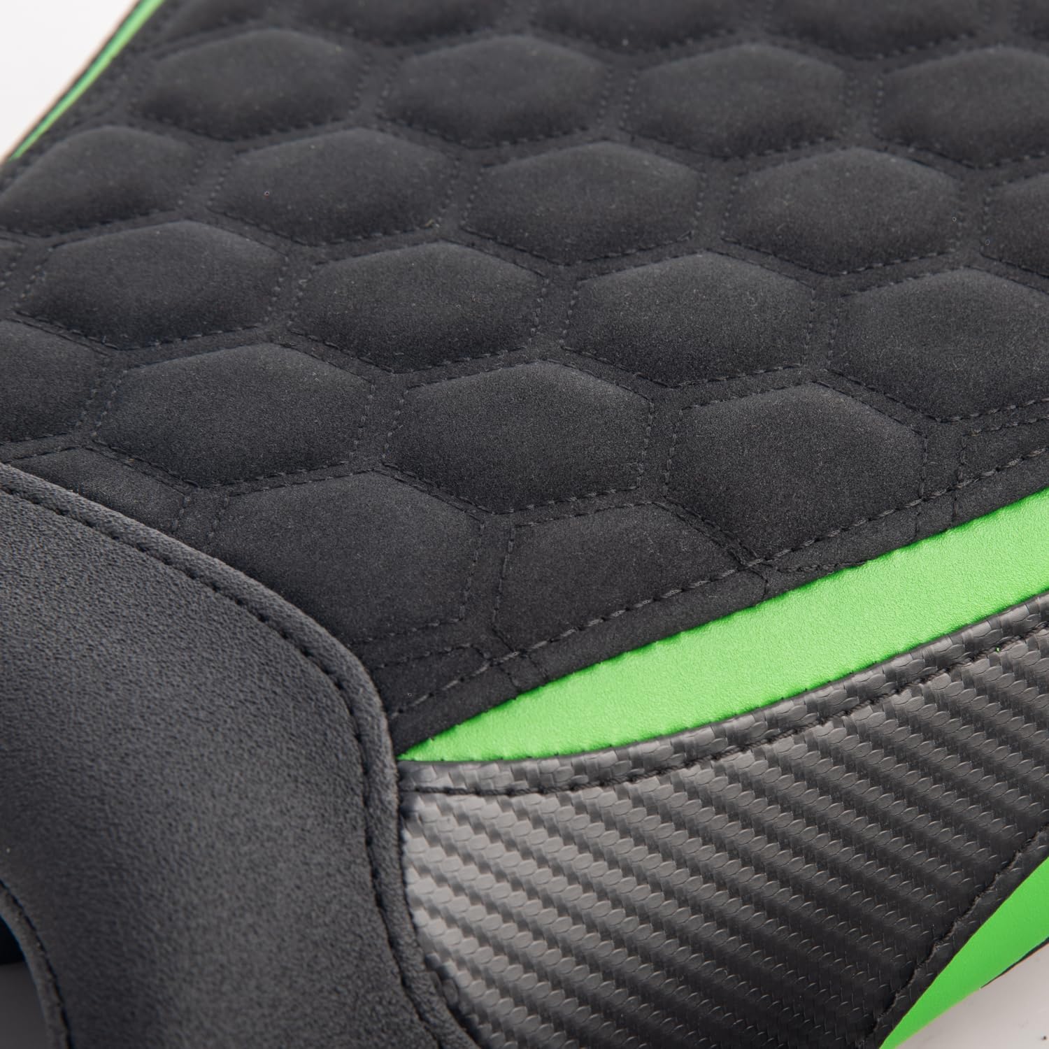 Motorcycle Seat for Ninja ZX-6R ZX6R ZX636 2019 2020 2021 2022 2023 2024 2025 2026 Solo Rider Saddle Driver Cushion Pad (Front - Green)
