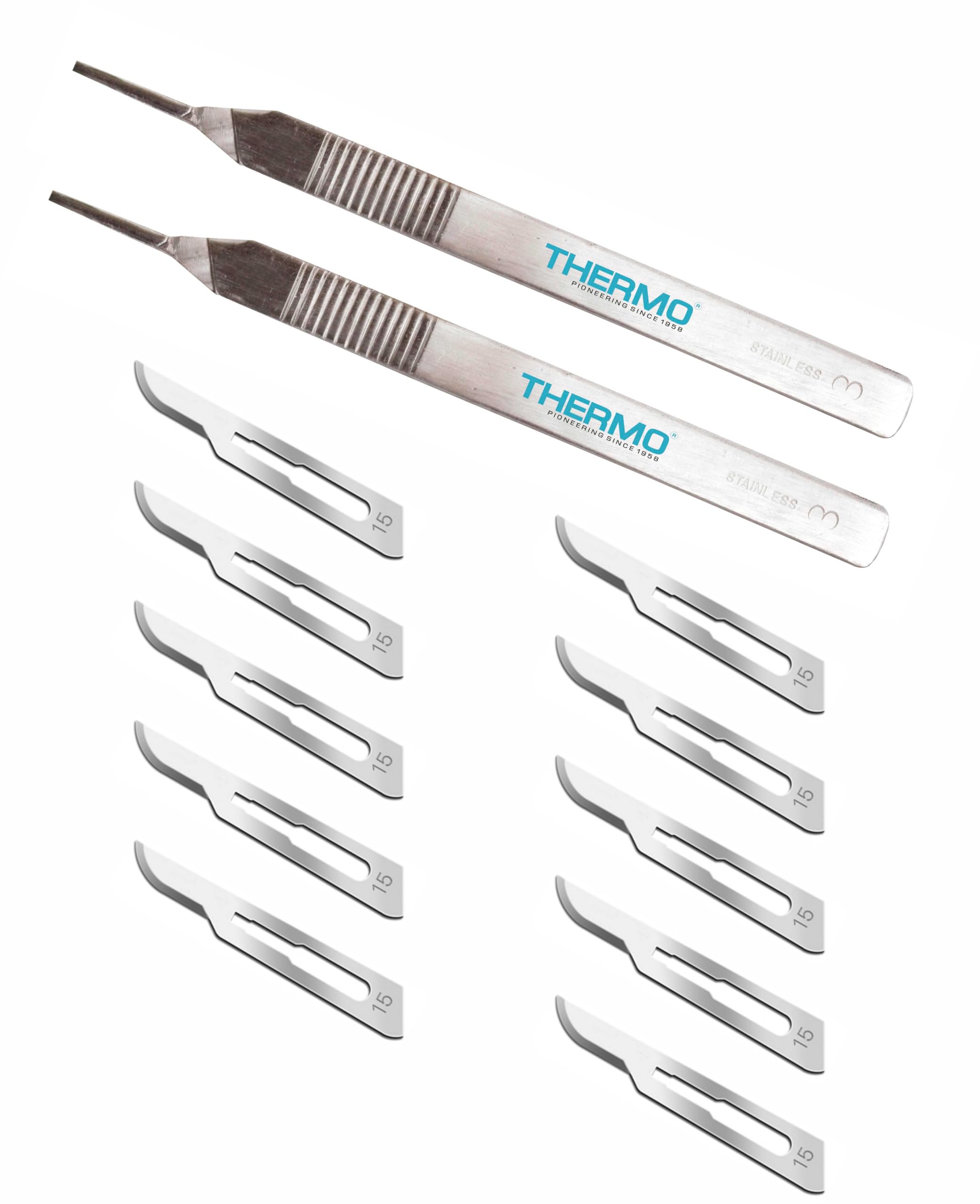See full amazon price history chart for Glassvan Blades Size no.15 (10 pcs) with Stainless Steel Surgical/Scalpel Blade Handles Size no.3 (2 pcs) Glassvan Blades Size no.15 (10 pcs) with Stainless Steel Surgical/Scalpel Blade Handles Size no.3 (2 pcs) (B0D8JJHV9R) Amazon Price History, Amazon Price Tracker