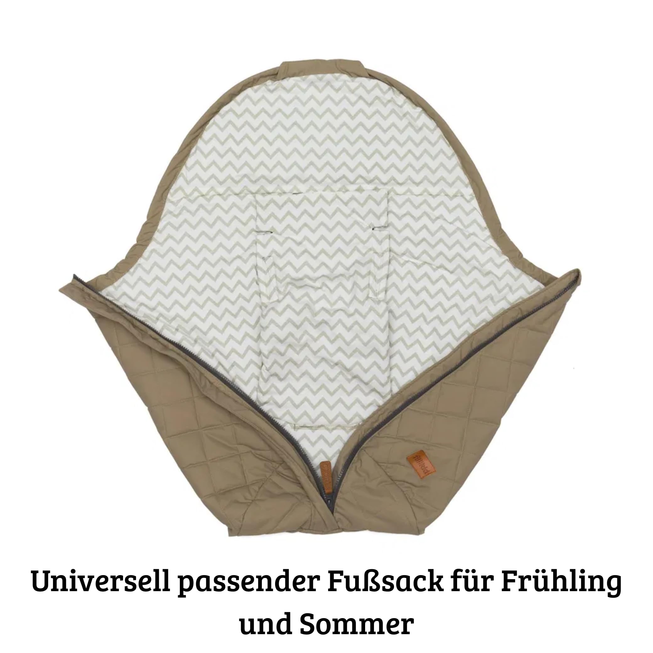 Fillikid Sommerfußsack Light Small Exclusiv 80x40cm Gruppe 0+ für Babyschale Kinderwagenwanne Universal waschbar