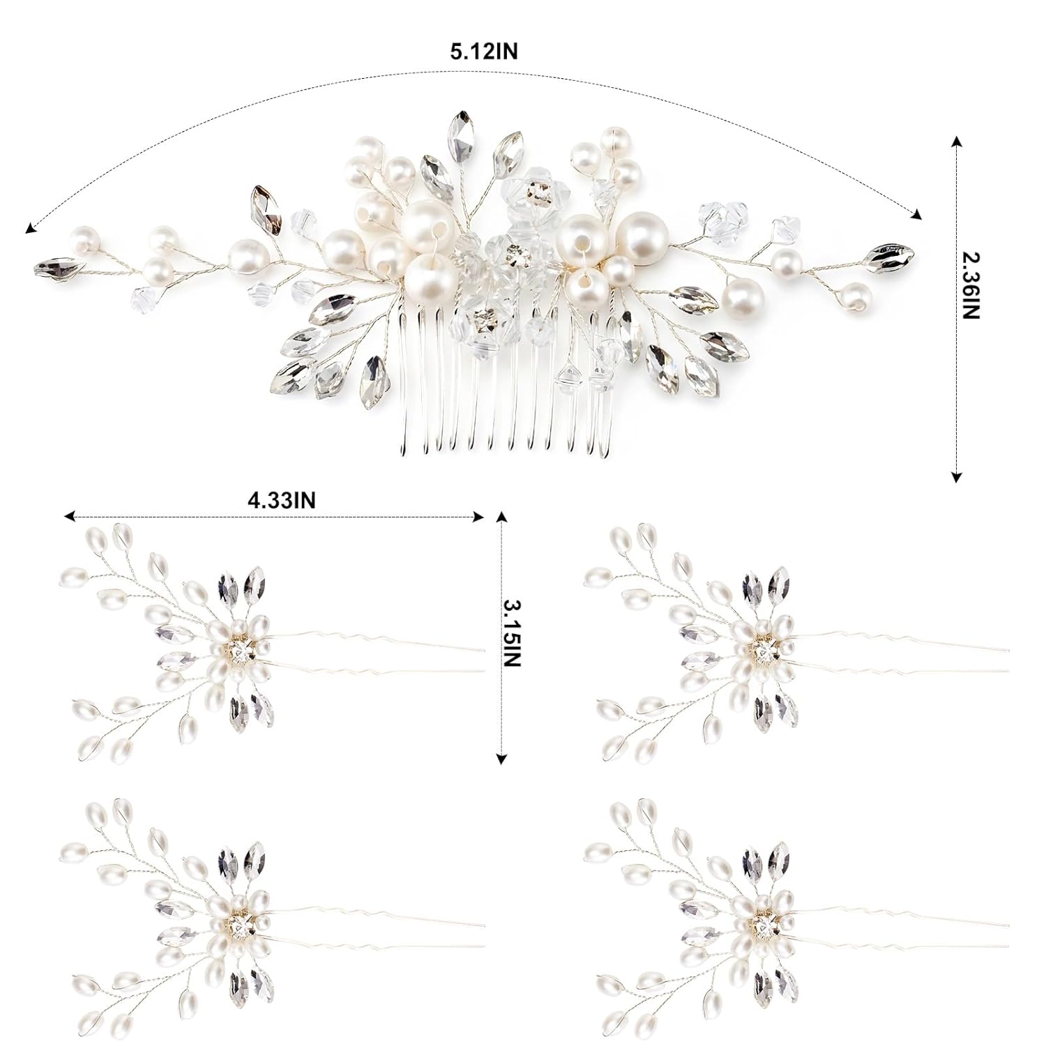 Alternative view of Bridal Hair Accessory Set