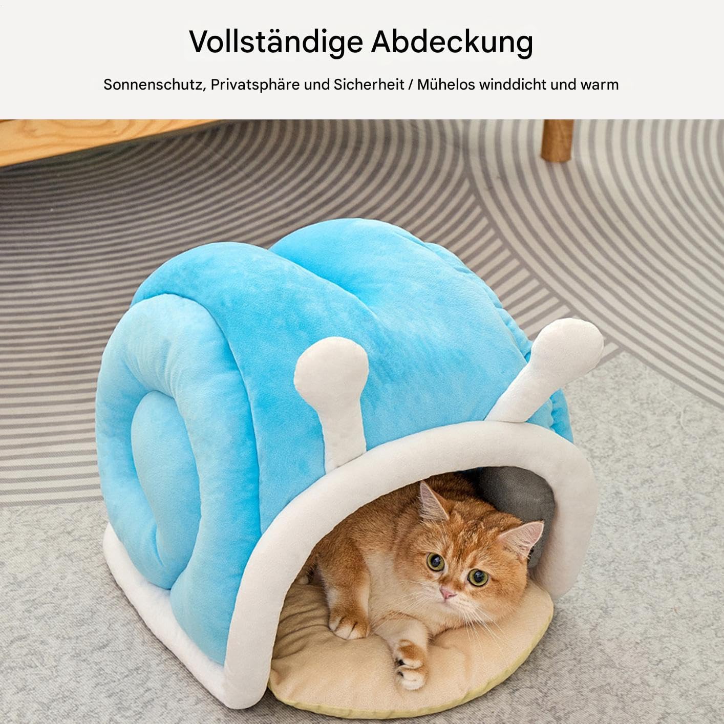 Süßes Katzenbett | Niedliches Und Warmes Geschlossenes Bequemes Katzenzubehör | Abgedecktes Katzenbett - Für Innenbereich Außenbereich Winter Auto Camping Schreibtisch Nachttisch Zimmer