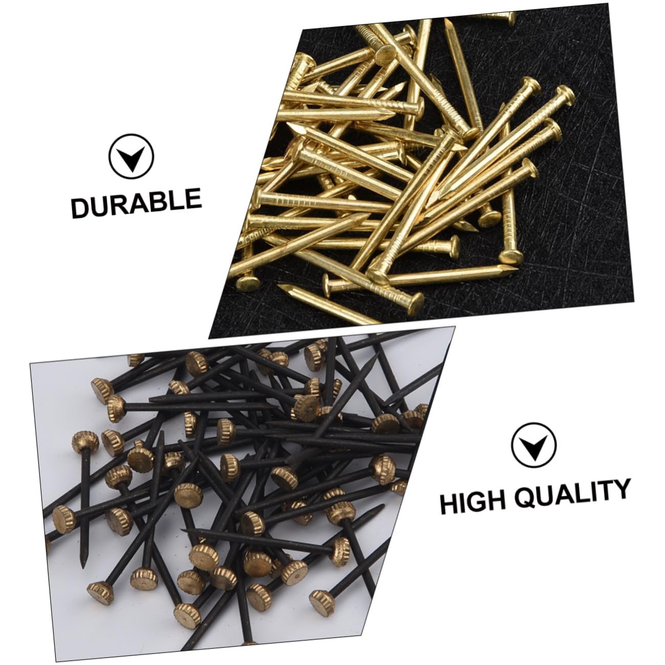 Housoutil 900 Pcs Cadre Photo À Tête En Cuivre Crochet Photo Clous Photo Plâtre Suspendu Cadres Photo Noirs Clous À Tête Murale À Ongles Photo À Tête Ronde Fer