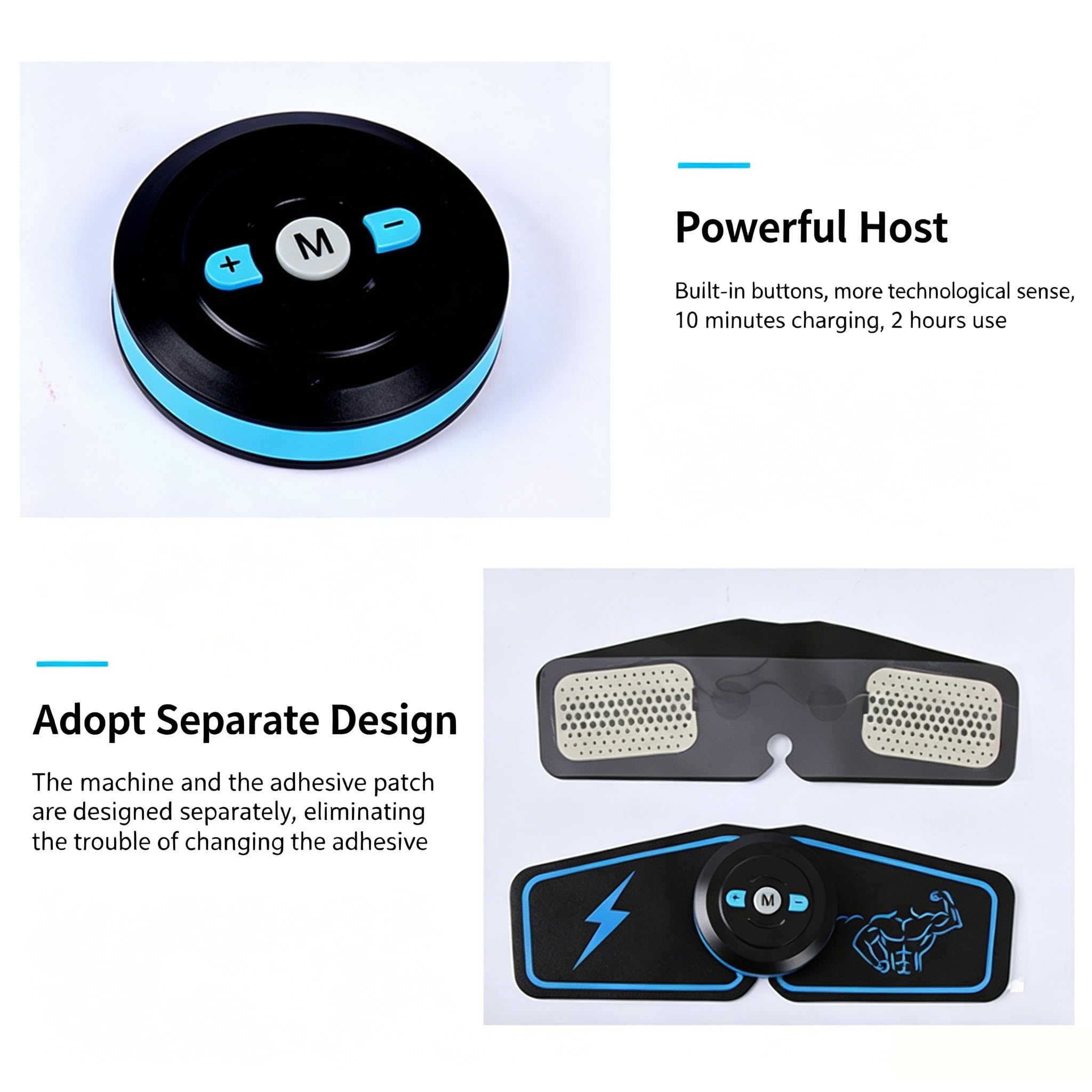 Générique Abviberi Ceinture Electrostimulation, Stimulateur Abdominal Abviberi, Ceinture De Stimulation Musculaire électronique Rechargeable avec 6 Modes Et 10 Niveaux pour Hommes Et Femmes