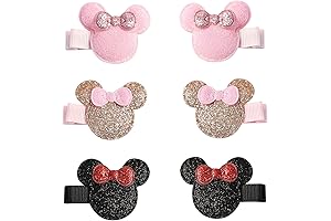 Mini Mickey Mouse Hair Clips for Tiny Disney Princesses