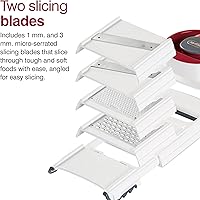 Vista 4 de Zyliss Cortador de alimentos con cuchilla y piezas aptas para lavavajillas, herramienta de cocina para cortar fácilmente y sin esfuerzo, herramienta