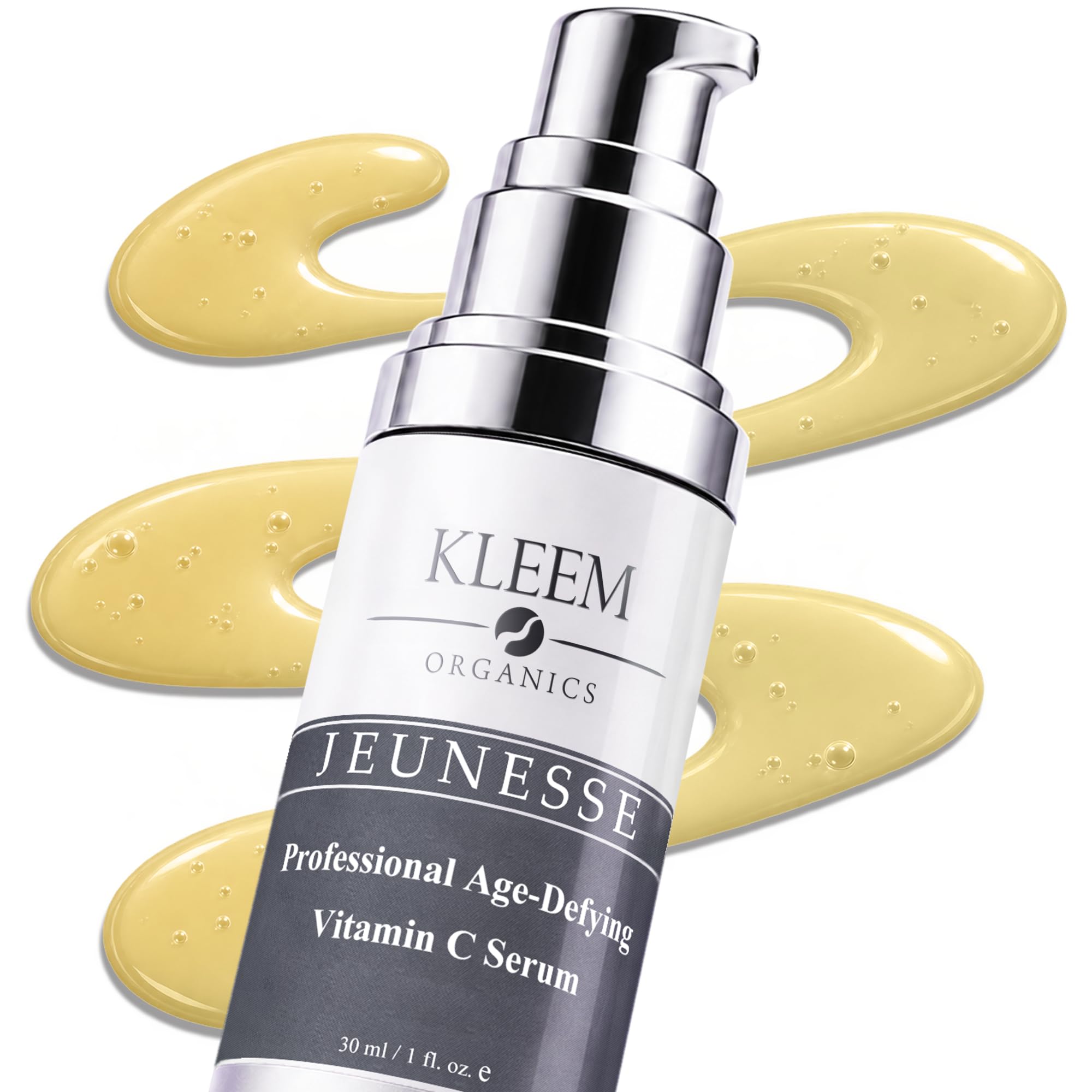 ORGANICZNE Serum z Witaminą C do Pielęgnacji Twarzy z 25% Witaminy C, 10% Kwasu Hialuronowego | Naturalne Serum Przeciwzmarszczkowe | Najlepsze Serum na Przebarwienia | Korektor do Cery Trądzikowej - EFEKT GWARANTOWANY LUB ZWROT PIENIĘDZY