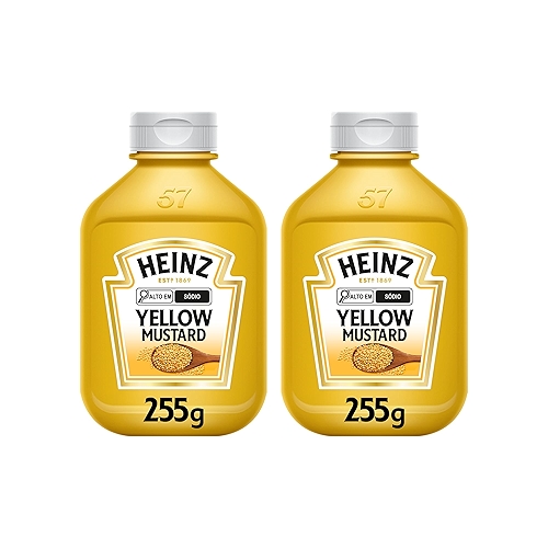 Heinz Pack Mostarda Tradicional, 255G - 2 unidades Heinz Pack Mostarda Tradicional, 255G - 2 unidades