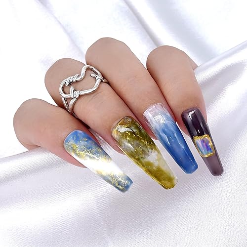 Miniatura 2 de Juego de esmaltes de uñas de gel de cristal de gelatina, vino, borgoña, rojo, negro, translúcido, otoño, diseños de manicura, bricolaje, hogar, UV