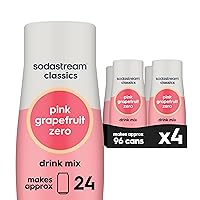 Vista 1 de SodaStream Pomelo rosa cero calorías, 14.8 onzas líquidas (paquete de 4)