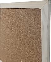 Vista 3 de Mini tablón de anuncios de corcho con marco de madera, 12 x 8 pulgadas para el hogar, la oficina o el dormitorio