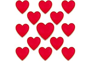 14pcs Valentine's Day Love Heart Brooch Pin Set