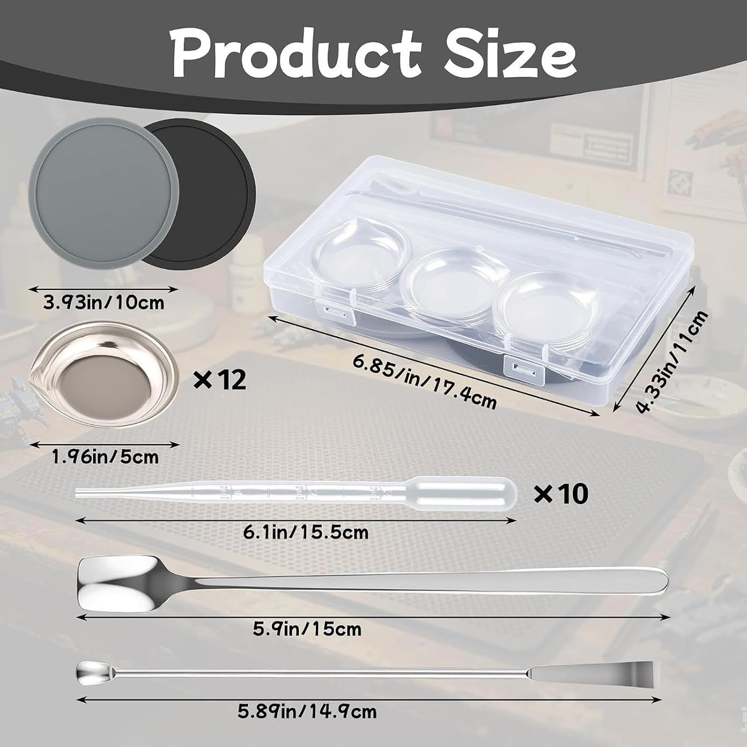 Paint Palette - Art Mixing Tray, Model Painting Craft Supply Accessory