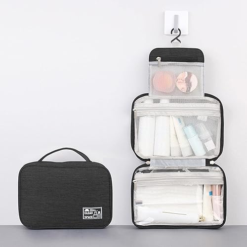 Miniatura 2 de Estuche de transporte de maquillaje para adolescentes, bolsa de aseo de viaje, bolsa de cosméticos de maquillaje, bolsa grande para colgar artículos