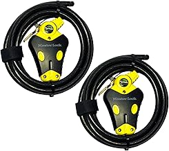 Master Lock - Two 6 ft Python Adjustable Cable Locks Keyed Alike, 8413KACBL-66