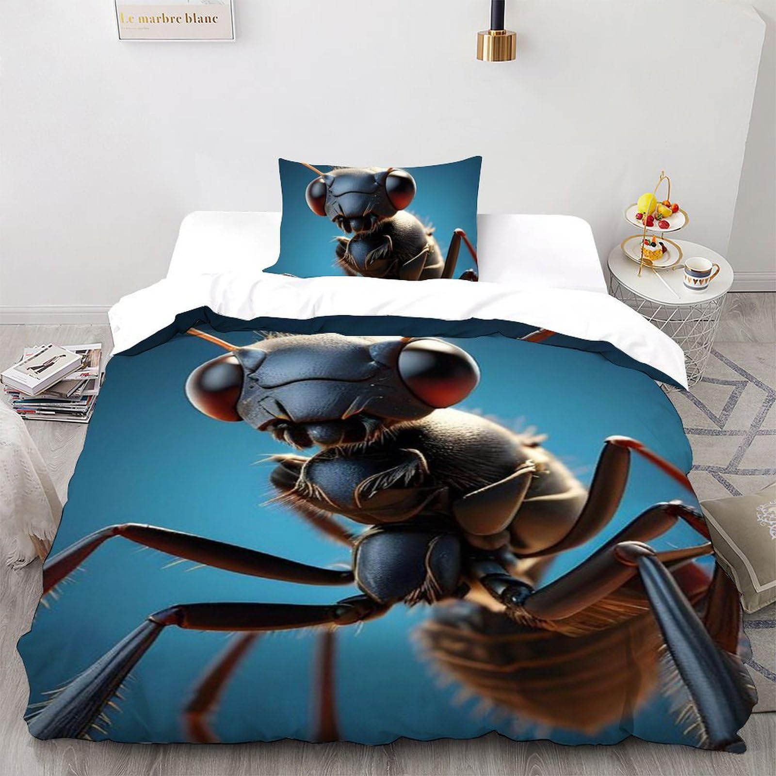 Housse de couette microfibre animaux land avec finitions haut de gamme