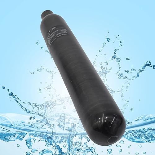 Miniatura 11 de TUXING Tanque HPA de fibra de carbono de 30 MPa, 4500 Psi, 0.7 L, 42 Cu en 700 cc, cilindro de gas, paintball para pistola de rifle de aire PCP,