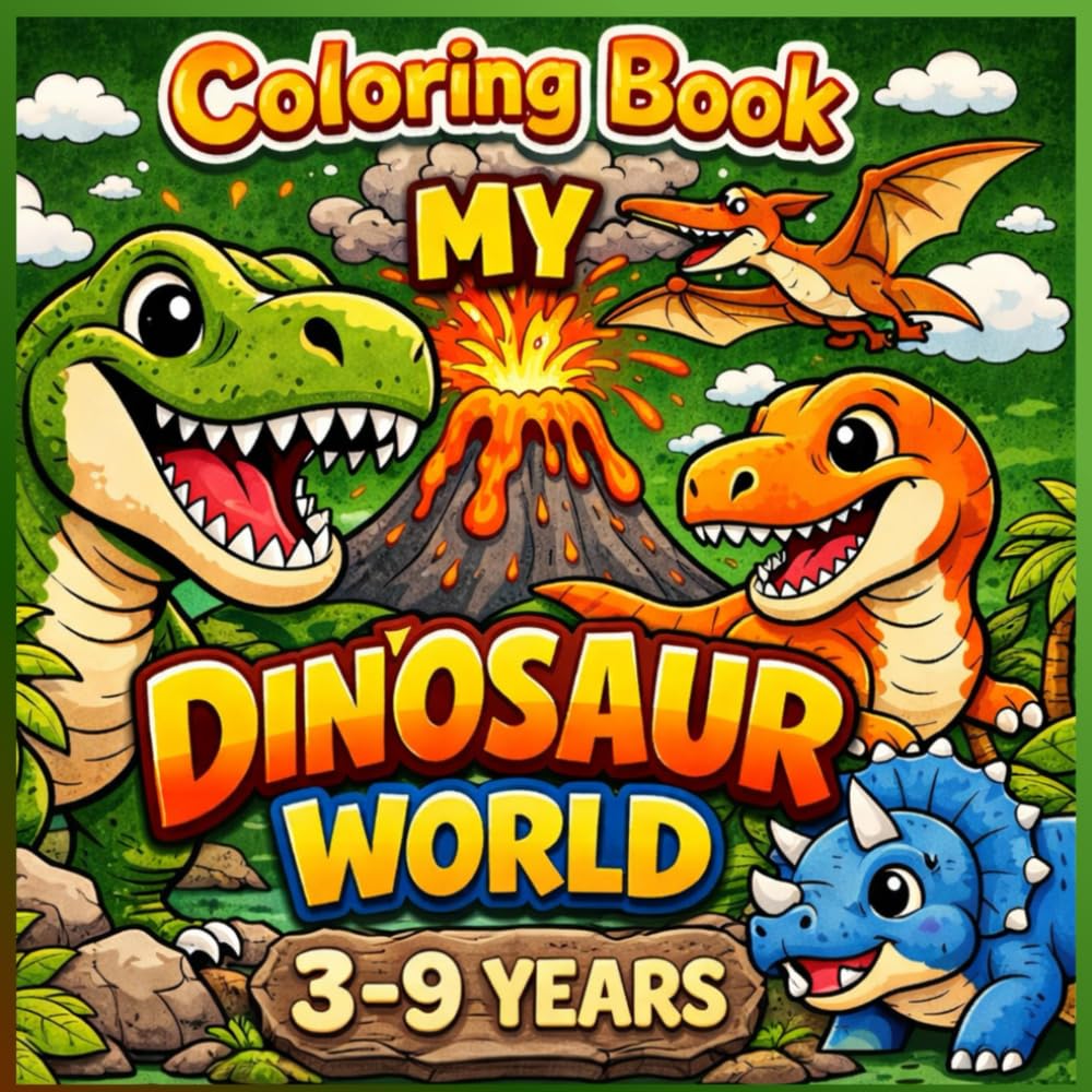 My Dinosaur World: Coloring Book