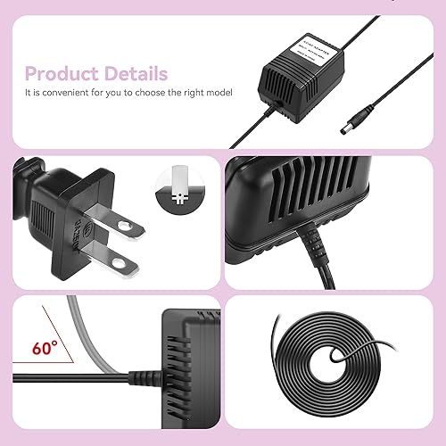 Miniatura 3 de Adaptador de corriente alterna de 9 V compatible con línea 6 Bass POD XT XTL, FloorPod, Floor-Pod Plus, JM4 Looper, Micro Spider, POD xt Live Power