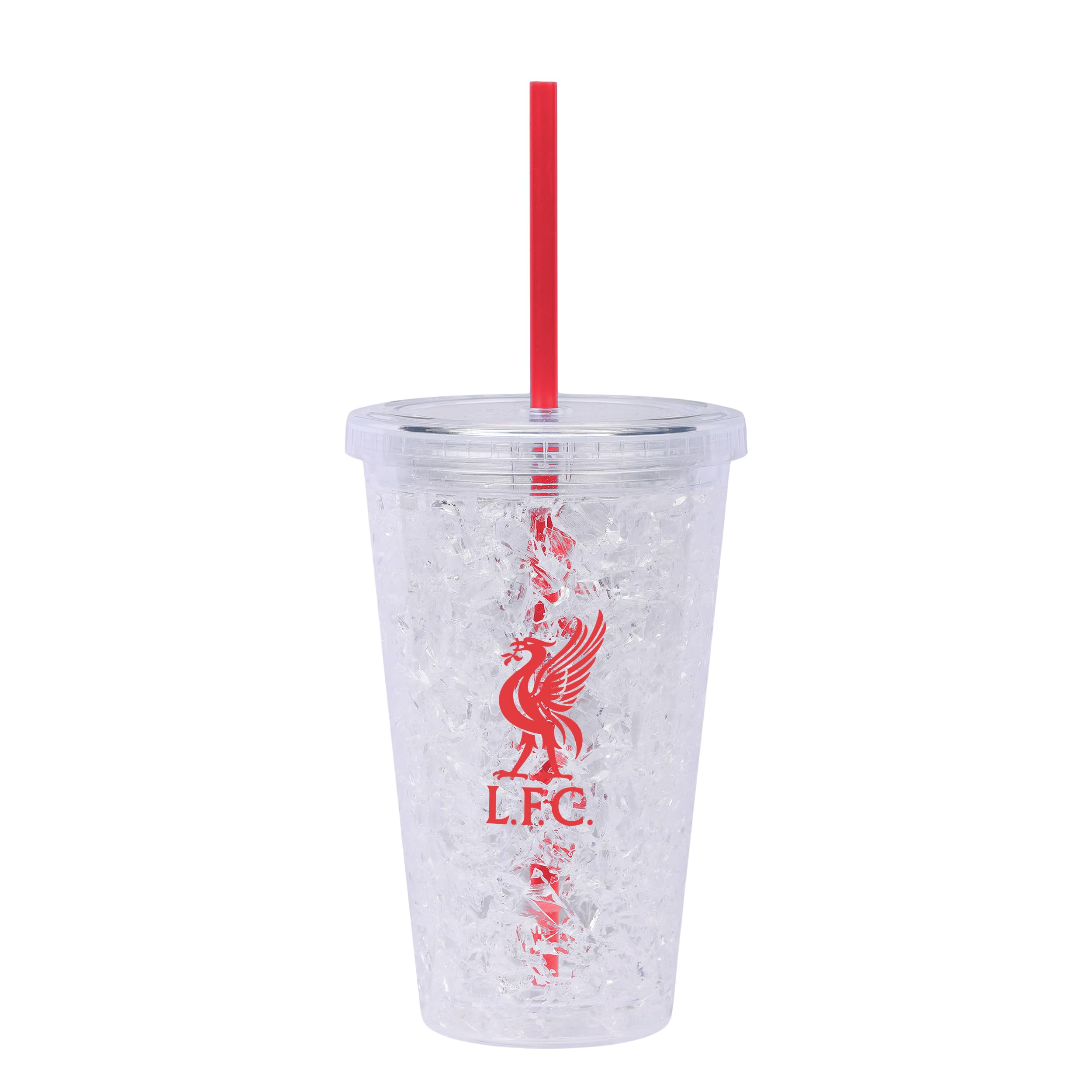 FOCO Officially Licensed Football Freezer Tumbler with Straw | 450ml (Liverpool FC)
