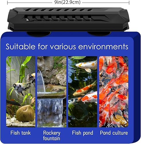 Miniatura 5 de Luz limpia para acuario, luz sumergible de 15 W, 18 W y 22 W, con temporizador, doble tubo para acuario, agua limpia, verde, transparente,