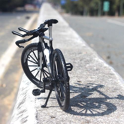 Miniatura 7 de Ailejia Aleación Mini Finger Mountain Bicicletas Ornamento Carreras Mini Bicicleta Juguete Dirt Vehículos Modelo Decoración Artesanía para el hogar
