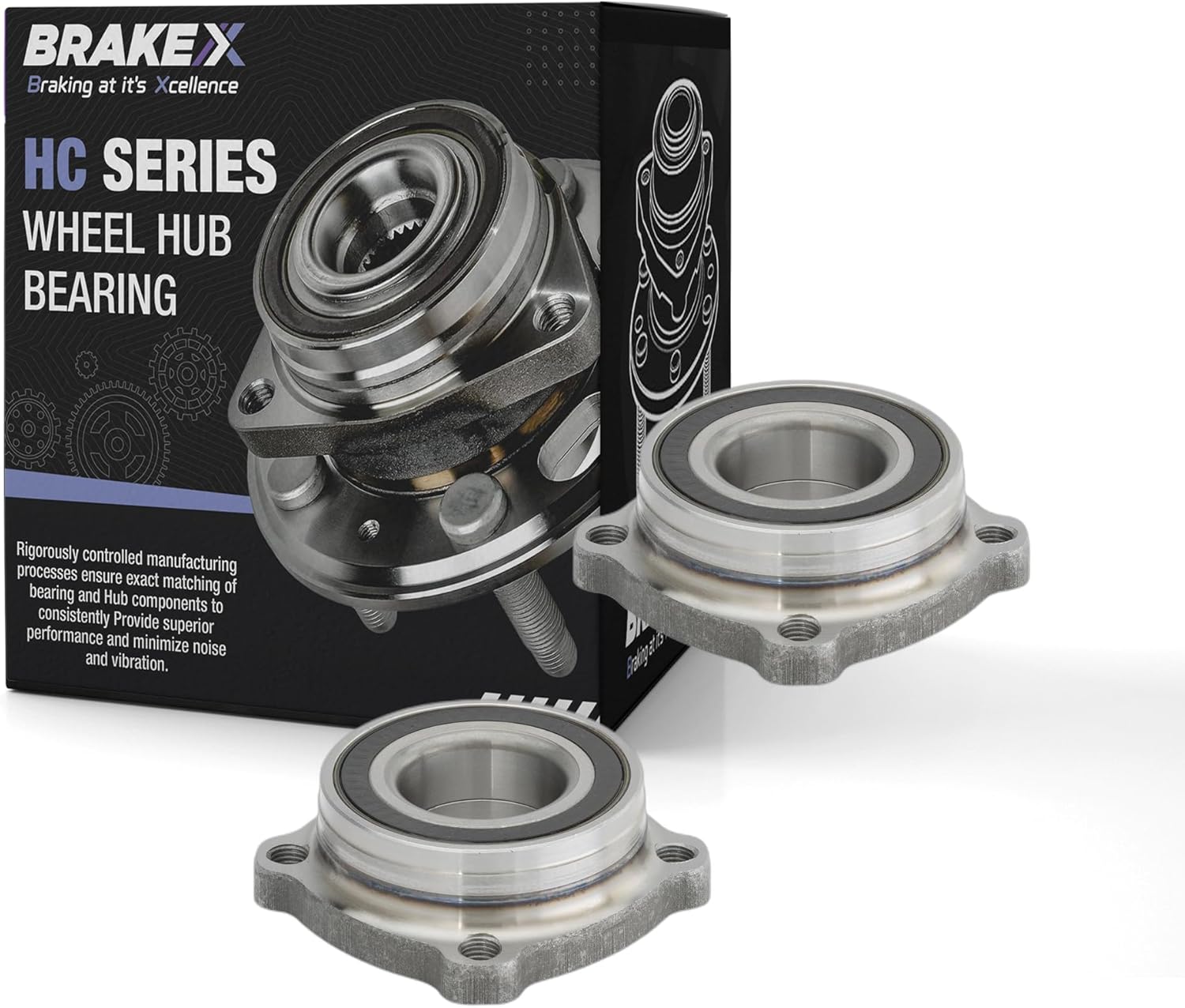 Brake X Rear Wheel Bearing and Hub Assembly for 2000-2006 BMW X5 | HC Series Rear wheel hub assembly