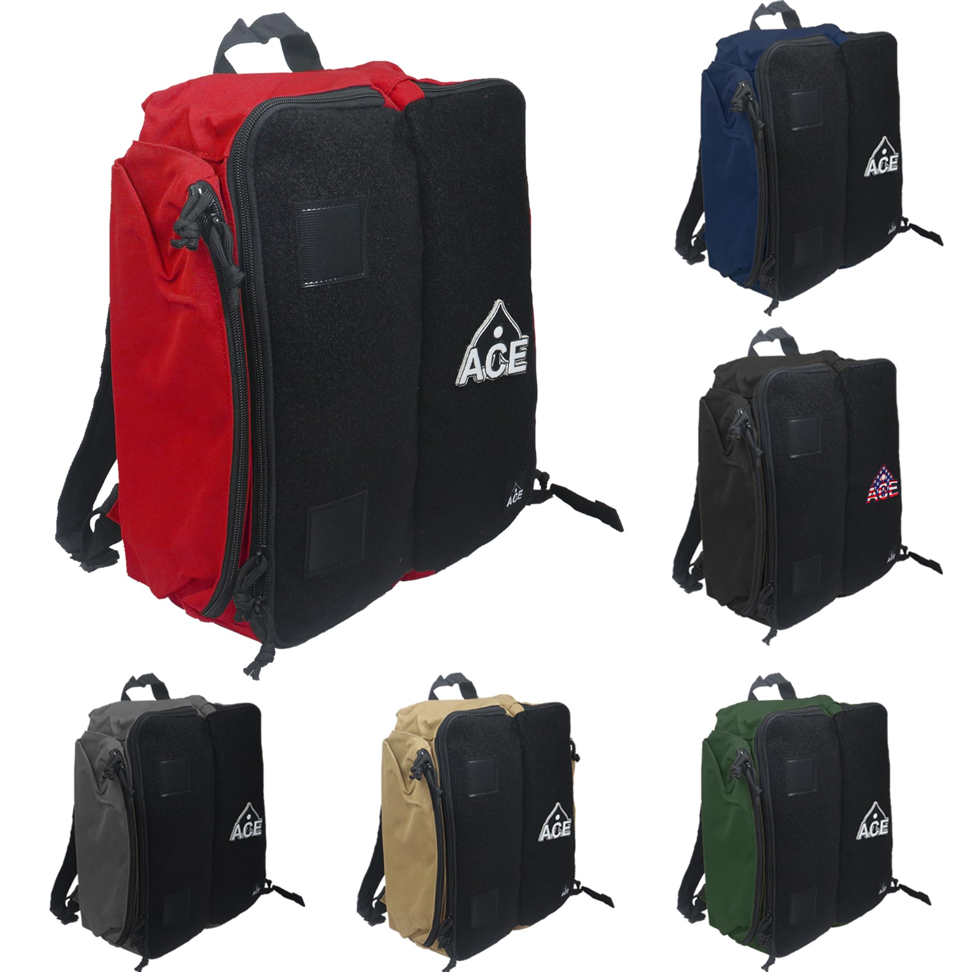 ACE PRO Cornhole Backpack with ACE Patch - Holds Up to Six Cornhole Bag Sets (Up to 24 Bags)