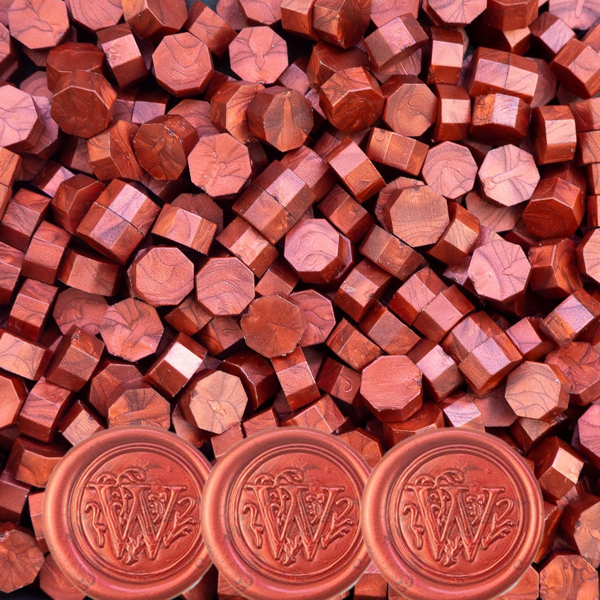 Zifospy Wax Seal Beads – Ideal for Wax Seal Stamps, Letters, Greeting Cards, Wedding Invitations, Wine Bottles & DIY Crafts,520-piece Wine Red