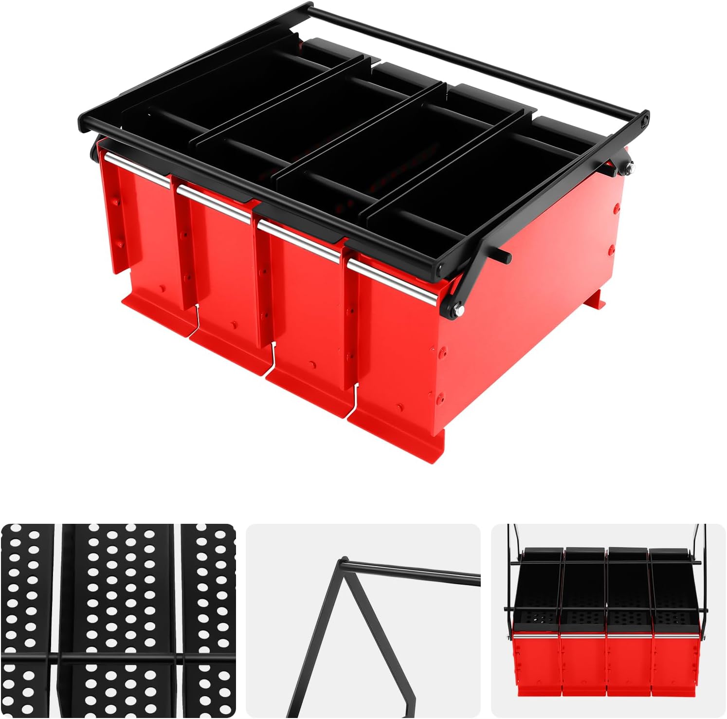 Newspaper Briquette Press, Heavy Duty Steel Paper Log Maker Waste Utilization Sawdust Briquette Press Makes Solid Fuel Bricks for Campfire Cookouts Fireplace Outdoor Grill Cost-Saving