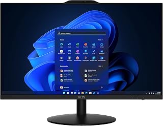 MSI PRO AP272 AIO Desktop, 27" FHD IPS-Grade LED, Intel Core i5-12400, 8GB Memory, 500GB SSD, WiFi 6, BT 5.1, Black, Windows 11 Home (12M-033US)