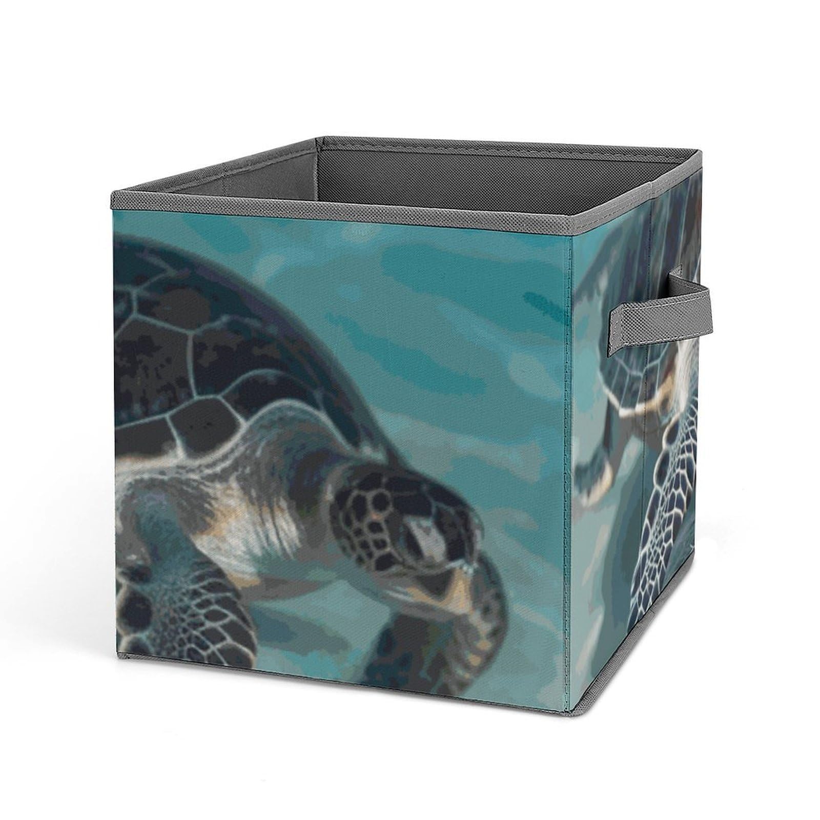 Boîte de rangement pliable pour vêtements tortue de mer afin de libérer de l'espace