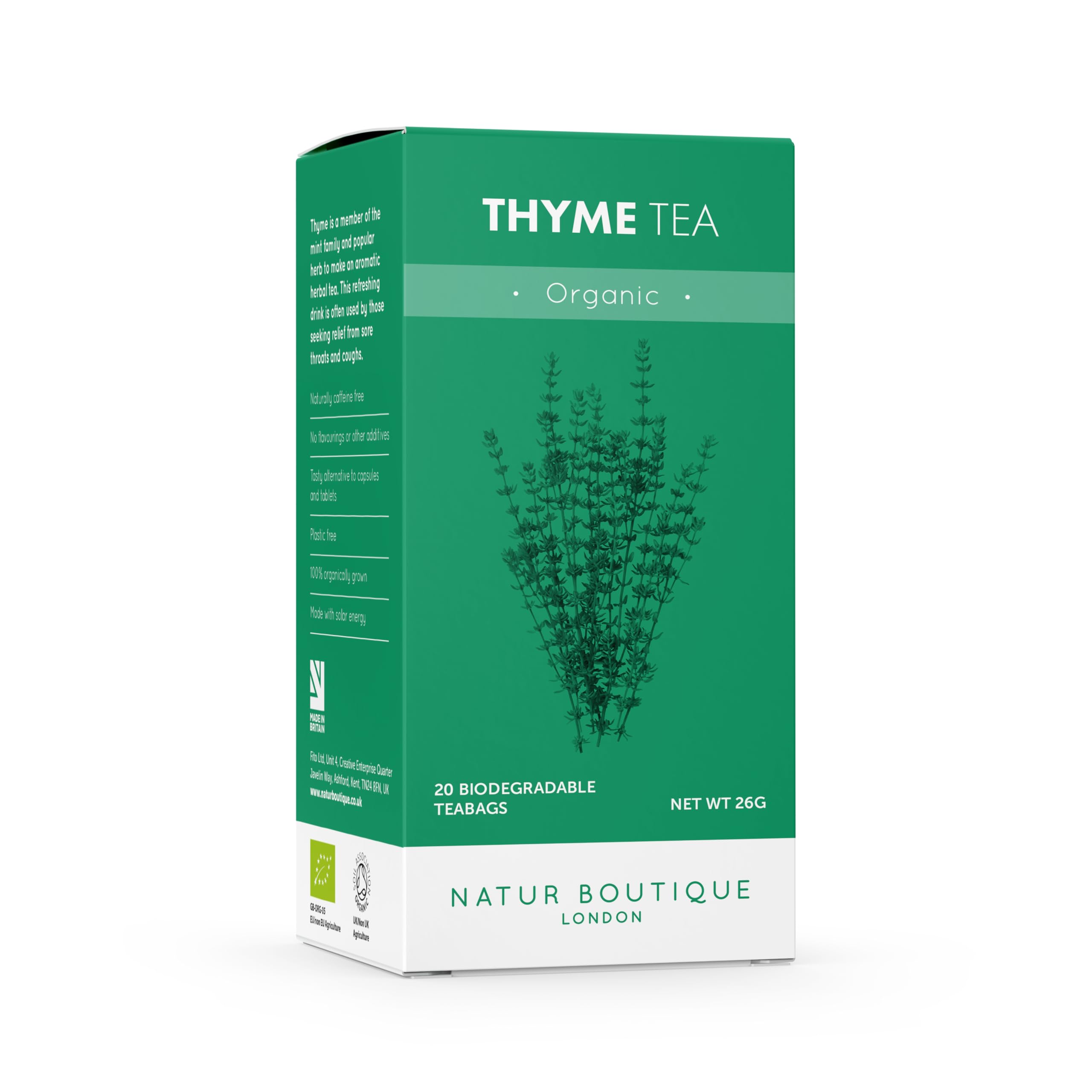 Organic Thyme Tea 20 teabags