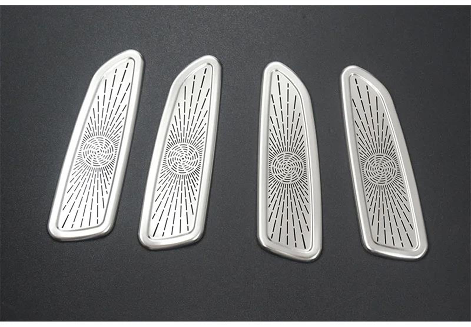 Csspdm D Car Seat Back Audio Speaker Cover Trim Loudspeaker Anti-Kick Stickers For Benz S Class W221 2008-2013(D)