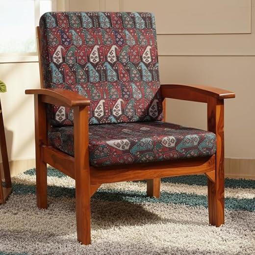 STITCHNEST Floral Paisley Stretchable/Spandex Printed Sofa Slip Cover, Pack of 10 (Suitable for 5 Seater Sofa)