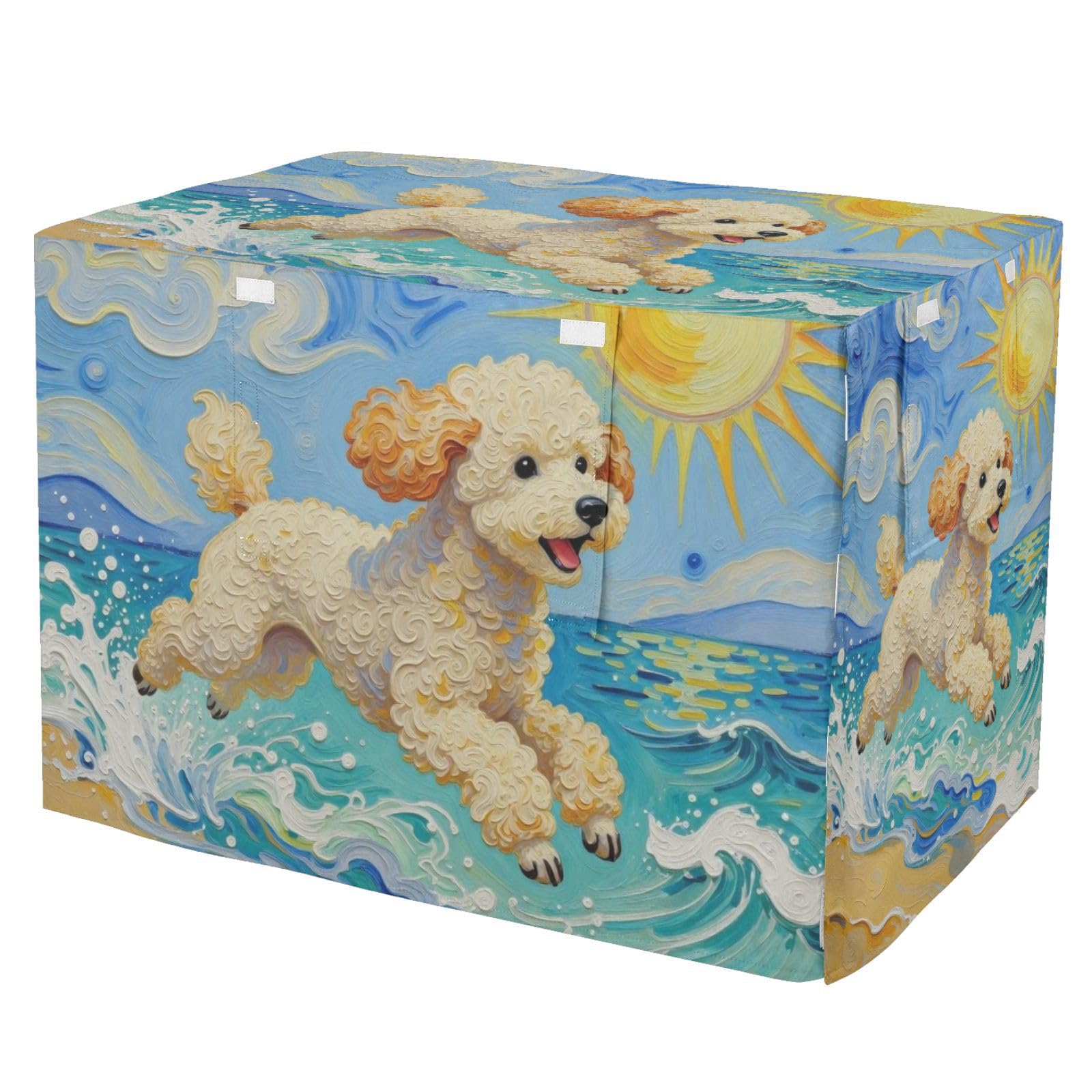 Housse de cage pour chien Sea Poodledogs en textile technique durable tailles S à XL