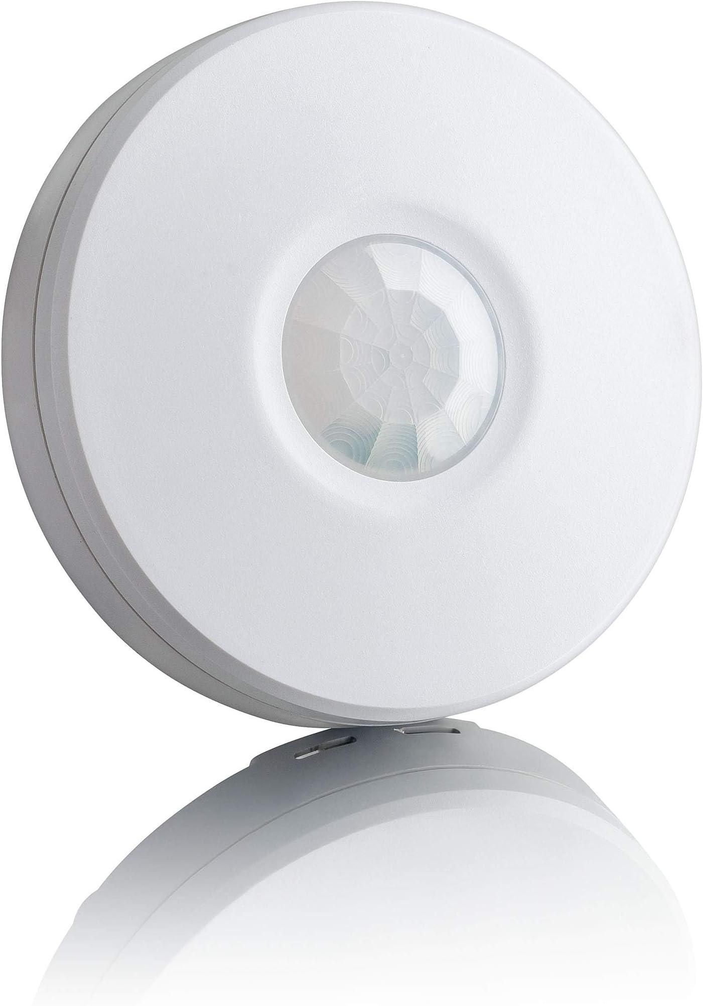 Outdoor motion detector IP65, ceiling mounting, programmable, infrared sensor, range 6 m/360°, LED adapted