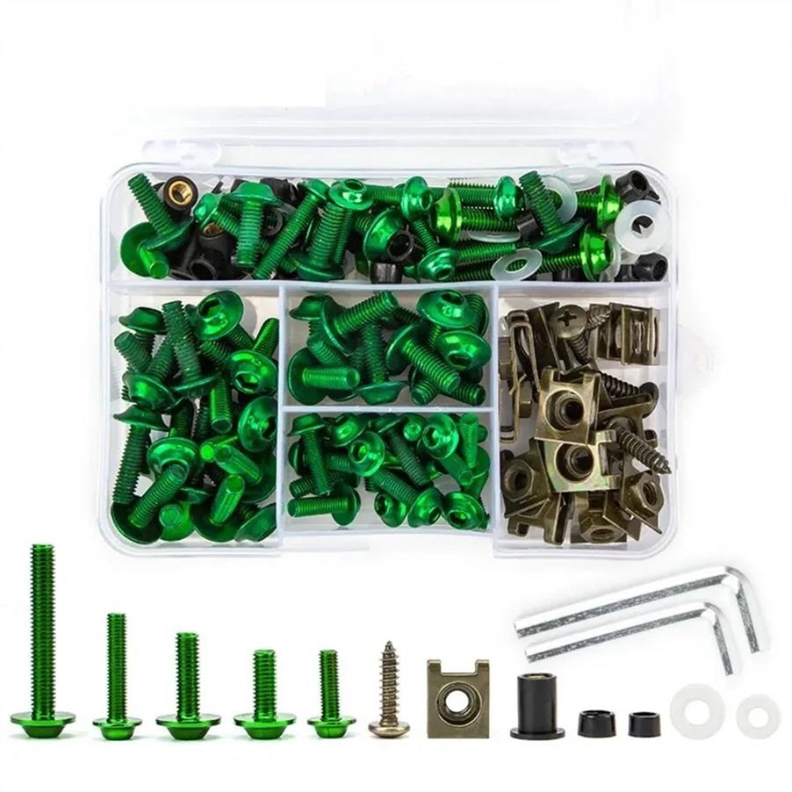Complete Fairing Bolts Screws Kit For Gsxr Gsr 600 For Vstrom 650 Dl For Bandit Gsf Sv Gsx S750 Ltz 400 CNC Alloy(Onecolor)