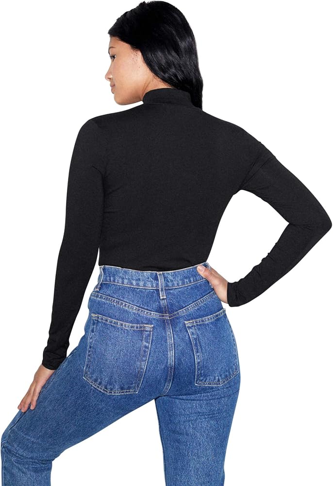 Cotton Spandex Long Sleeve Turtleneck 