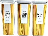 Vista 11 de Neoflam Recipiente hermético de almacenamiento de alimentos con sello inteligente (juego de 3) Cuerpo transparente Diseño modular, apilable