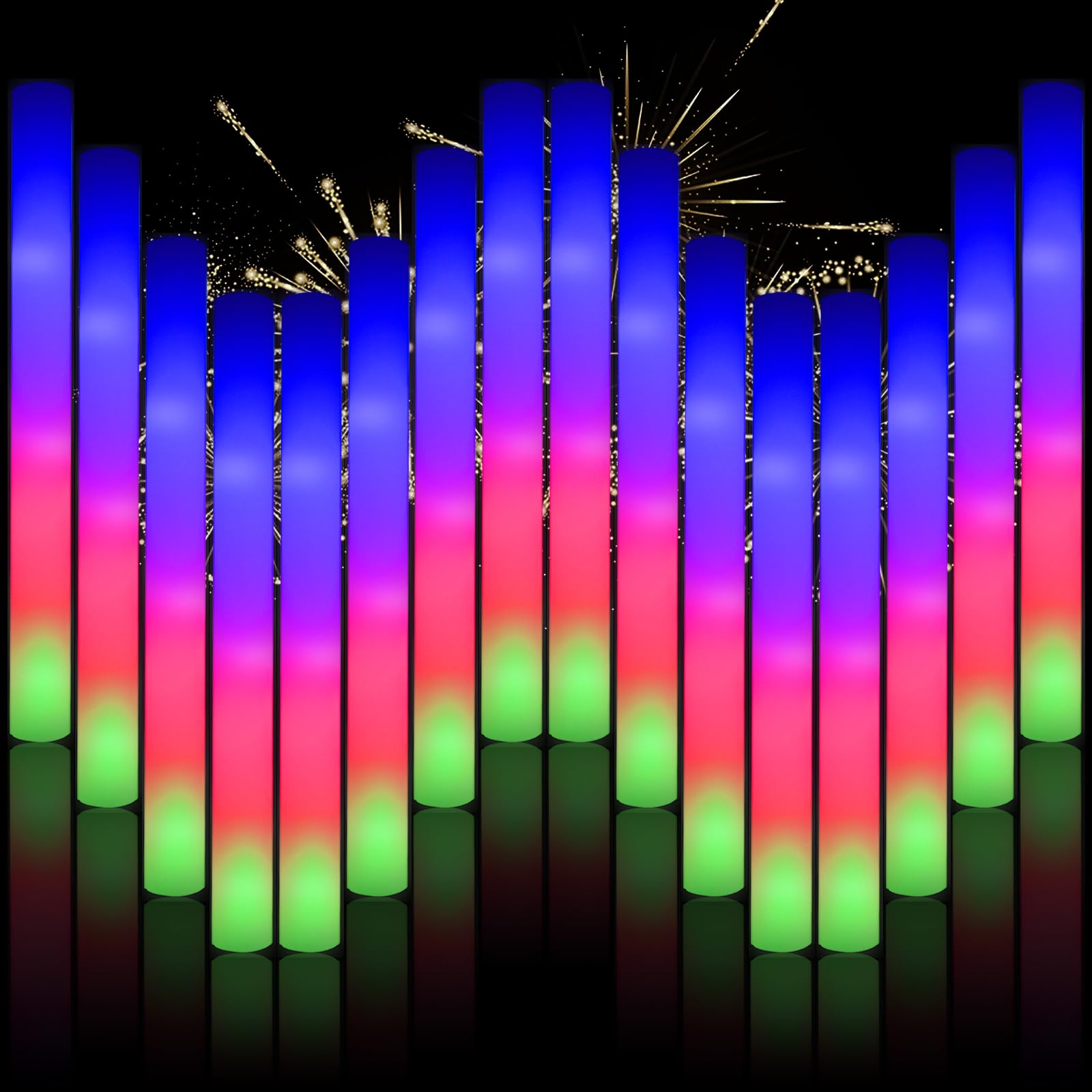 Photo 1 of Blu7ive 30pcs LED Foam Glow Sticks Bulk