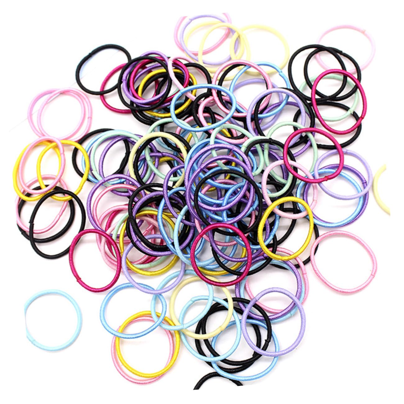 Beaupretty 600piezas Coleteros Elásticos Para Niño Niña Set De Multicolor De Anillos Para Cabello Accesorios Para Peinados Infantiles